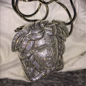 Versace Medusa Head Swarovski Crystal stone bag
